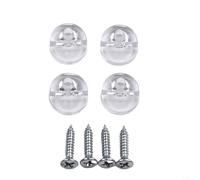 Set di 4 clip da parete in plastica per specchi senza cornice, da appendere in spazi commerciali residenziali, tra cui bagni, saloni e bagni (4 pezzi)