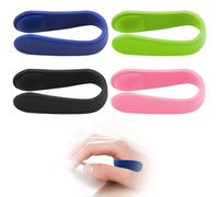 Set di 4 clip per agopressione contro emicranie e stress, per agopressione e agopuntura, anelli a batteria portatili e bracciali a pressione per alleviare il dolore e l'ansia