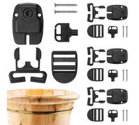 Set di 4 clip per copertura spa, kit di ricambio per vasca idromassaggio, resistente chiusura a clip con chiavi, cinghie di bloccaggio sicure per coperture, professionali per la manutenzione