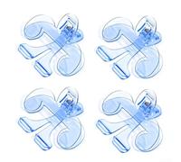 Set di 4 clip per libri, in plastica trasparente, con angolo di inclinazione di 12 gradi, per soluzioni funzionali per tenere le pagine (rosa)