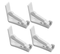 Set di 4 clip per tovaglia in plastica trasparente, antiscivolo, leggere, per picnic, feste in giardino, matrimoni, campeggio, esterni, morsetti di fissaggio con design a scatto facile