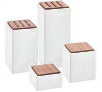 Set di 4 contenitori in ceramica
