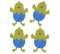 Set di 4 contenitori per posate pasquali a forma di pulcino Eleagnt Easters Chick Utensili per una cena elegante e facile da pulire