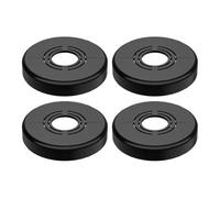 Set di 4 coperture decorative per tubo di riscaldamento, in ABS, motivo floreale, per tubi del radiatore e del rubinetto della doccia, adatti per diametro interno da 20/25/32 mm, in bianco, argento