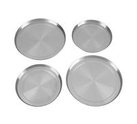 Set di 4 Coperture Per Bruciatori Per Fornelli, 8,3 Pollici E 6,7 Pollici, Coperture Per Bruciatori Superiori Per Fornelli da Cucina in Acciaio Inossidabile, Coperture Rotonde Per Bruciatori Per Forne