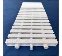 Set di 4 coperture per griglia di scarico per piscina, 20,1 cm, in plastica, facili da inserire, bianche, perfette per un uso sicuro a bordo piscina