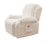 Set di 4 coperture per sedia a sdraio in tessuto jacquard ispessito, con elastico avvolgente, per sedia a dondolo o massaggiante (1)