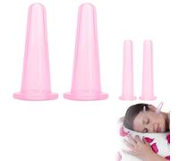 Set di 4 coppette in silicone, per il viso, per il rilassamento muscolare, circolazione sanguigna