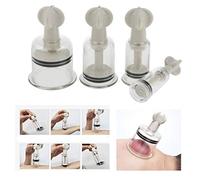 Set di 4 coppette rotanti per massaggio, avvitate a mano, anti-cellulite