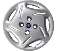 SET DI 4 COPRICERCHI 13" SEICENTO - 600 COPPE BORCHIE RUOTA con LOGO BLU