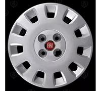 SET DI 4 COPRICERCHI 14" LOGO ROSSO X IDEA PUNTO 2003 - 12.0