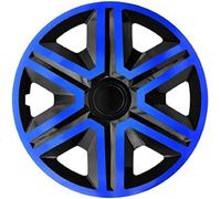 Set di 4 copricerchi Action nero/blu 15 pollici