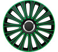 Set di 4 Copricerchi LeMans 13 pollici Nero/Verde