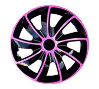 Set di 4 copricerchi quad, nero/rosa, 16 pollici