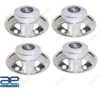 Set Di 4 Coprimozzi In Acciaio Cromato Per Mahindra MM540 Armada Bolero