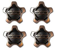 Set Di 4 Coprimozzi In Lega Per Fiat 500X Tappi Oro 16 Pollici 15-22
