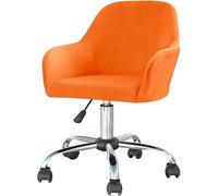 Set di 4 coprisedia elasticizzati in velluto con braccioli girevoli e protezione posteriore curva, per sedie da casa, ufficio e sala da pranzo, eleganti fodere per soggiorno e toeletta (grande)