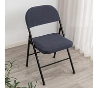 Set di 4 coprisedia pieghevoli elasticizzati per sedie da pranzo, per sedie da cucina, grigio cenere