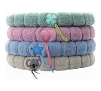 Set di 4 copriwater con maniglie, morbidi, spessi, elasticizzati e lavabili, taglia unica.