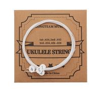 Set di 4 corde di ricambio per ukulele soprano da concerto tenore in nylon trasparente da 53,5 cm e 66 cm con corde numerate per una facile installazione