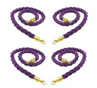 Set di 4 corde intrecciate viola per il controllo della folla da 122 cm, per la gestione degli eventi e la direzione del luogo