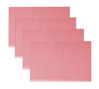 Set di 4 cuscinetti in silicone per organizzare spazi domestici come banconi e cassetti, protezioni 45 x 30 cm (rosso chiaro)