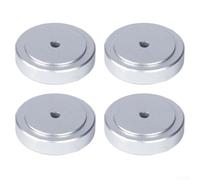 Set di 4 cuscinetti isolanti in alluminio ad alta densità per smorzamento del suono, con silicone antiscivolo, ammortizzatori per subwoofer, giradischi, amplificatori, lettori CD, DVD e altri (30 x 10