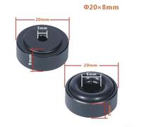 Set di 4 cuscinetti per isolamento acustico, per dispositivi audio, minimizzano la risonanza con elevata capacità di smorzamento (20 x 8 mm)