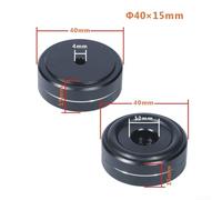 Set di 4 cuscinetti per isolamento acustico, per dispositivi audio, minimizzano la risonanza con elevata capacità di smorzamento (40 x 15 mm)