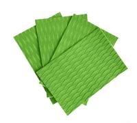 Set di 4 cuscinetti per tavola da surf in materiale EVA con motivo scanalato per il massimo bloccaggio del piede durante le curve (verde)