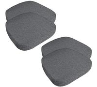 Set di 4 cuscini antiscivolo per sedie U-Sd, con legacci, lavabili, per uso interno ed esterno, cuscini per sedie da tavolo da cucina e ufficio (43 x 40 x 8 cm)