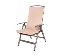 Set di 4 cuscini per sedia da giardino, cuscino per sedia da giardino, cuscino per sedia, cuscino per sedia con schienale alto, set di 4 cuscini coprisedia (BEIGE)