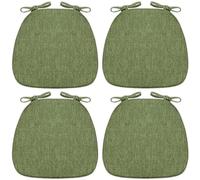 Set di 4 cuscini per sedie da pranzo in memory foam, a forma di U, 43,2 x 41,9 cm, con legatura, comodi cuscini per sedie da pranzo, per un maggiore sostegno, colore: verde