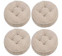 Set di 4 cuscini rotondi per sedie da 45,7 cm, per sala da pranzo, bistrot, bar e ufficio, morbidi cuscini circolari per sgabelli alti e sedie da interni, comodi accessori per cucina e sala da pranzo