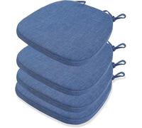 Set di 4 Cuscini sfoderabili per sedie da Pranzo con Cerniera - Facili da Pulire, Forma trapezoidale, Resistenti ed Eleganti per Cucina, Sala da Pranzo, Ufficio (Colore 3, 40x38x33x8cm)