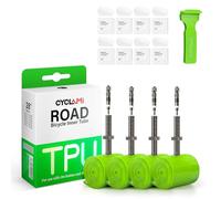 Set di 4 CYCLAMI Camera d'Aria TPU Ultraleggera 700×18-32C/ MTB29''1.9-2.5 Camera d'aria Bicicletta Metallo Rimovibile Valvola Presta 45/60/80mm per Bici da Corsa e Mountain Bike