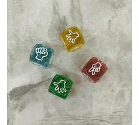 Set di 4 dadi con numeri da 1 a 20, rosa/giallo/verde/blu, adatto per giochi di partito, divertimento in famiglia, feste di compleanno, gioco carta-forbice-sasso, regali creativi per San Valentino, gi