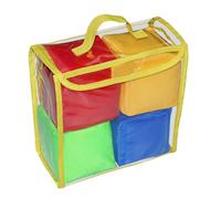 Set di 4 dadi da gioco, cubi in morbida schiuma, cubi tascabili per imparare, per insegnare, decorazione del giardino