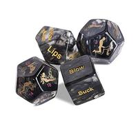 Set di 4 dadi di posizione sessuale - Black and Gold Edition