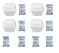 Set di 4 deumidificatori con 8 x 450 g, granulato, deumidificatore