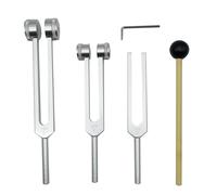 Set di 4 Diapason (128Hz, 256Hz, 512Hz) con Diapason per Strumento4325