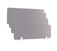 Set di 4 divisori acustici da scrivania, 30 x 80 cm, colore grigio, pannelli portatili per la privacy per ufficio e casa, riducono le distrazioni visive e migliorano la messa a fuoco
