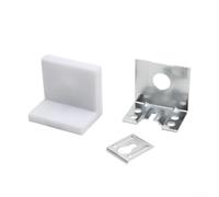 Set di 4 e 8 ganci da parete per cucina e casa, con robuste staffe in acciaio e plastica per un maggiore supporto per mensole (8 pezzi)