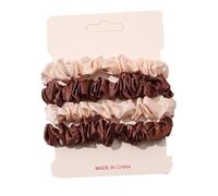 Set di 4 elastici per capelli in raso, per donne e ragazze, accessori per capelli, materiale di alta qualità, design antiscivolo, senza dolore, senza danni (K)