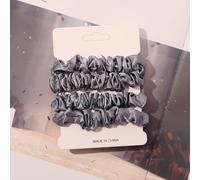 Set di 4 elastici per capelli in raso, per donne e ragazze, accessori per capelli, materiale di alta qualità, design antiscivolo, senza dolore, senza danni (Z)
