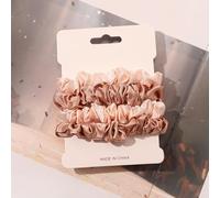 Set di 4 elastici per capelli in raso, per donne e ragazze, accessori per capelli, materiale di alta qualità, design antiscivolo, senza dolore, senza danni (N)