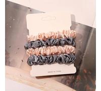 Set di 4 elastici per capelli in raso, per donne e ragazze, accessori per capelli, materiale di alta qualità, design antiscivolo, senza dolore, senza danni (W)