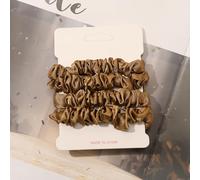Set di 4 elastici per capelli in raso, per donne e ragazze, accessori per capelli, materiale di alta qualità, design antiscivolo, senza dolore, senza danni (R)