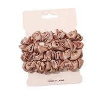 Set di 4 elastici per capelli in raso, per donne e ragazze, accessori per capelli, materiale di alta qualità, design antiscivolo, senza dolore, non danneggiano (D)
