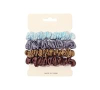 Set di 4 elastici per capelli in raso, per donne e ragazze, accessori per capelli, materiale di alta qualità, design antiscivolo, senza dolore, non danneggiano (A)